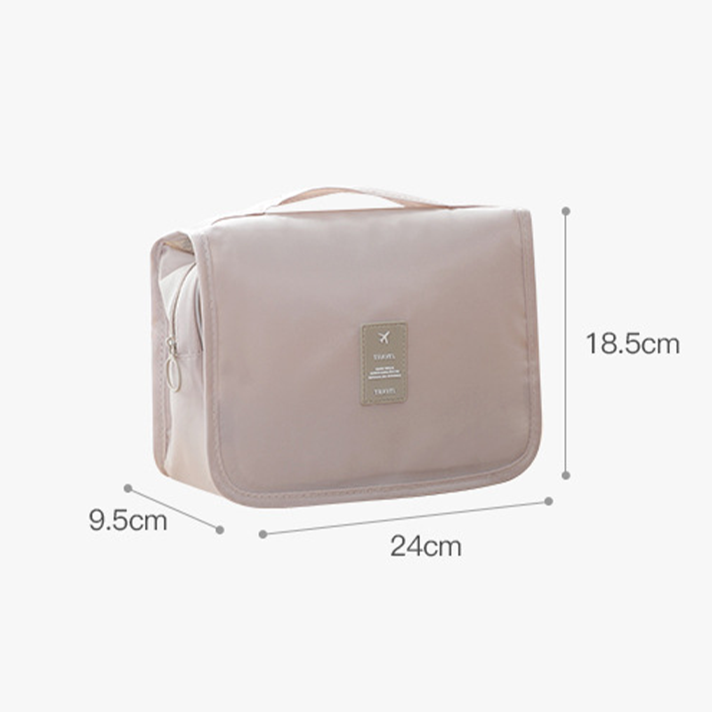 Water Resistant Hanging Toiletry Bag for Women, Cosmetic Makeup Travel Organizer with Sturdy Hook for Accessories, Shampoo, Toiletries